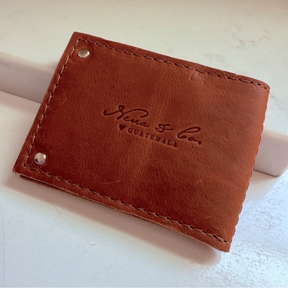 NWOT Nena & Co. OOAK Huipil Leather Wallet - Picture 3 of 4